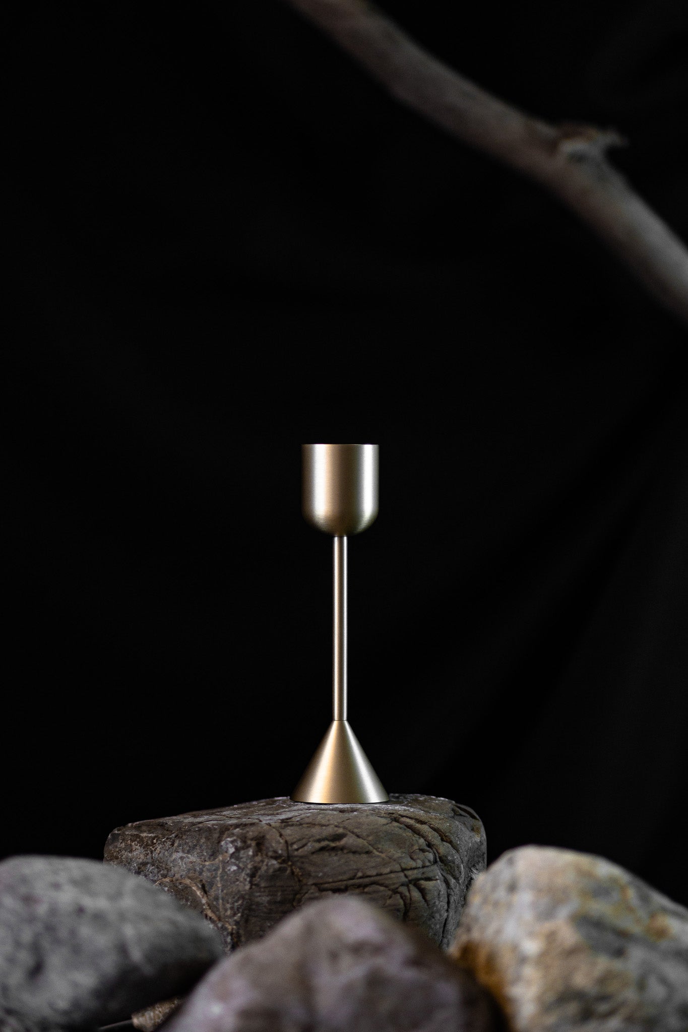 brushed brass candle holders gold for natural candles bern switzerland noosh.studio